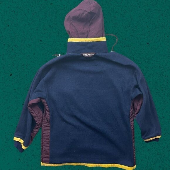 Vintage boss fleece jacket rare grail polar color block gangster gorp - Picture 3 of 5